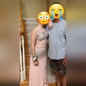 Pink prom dress